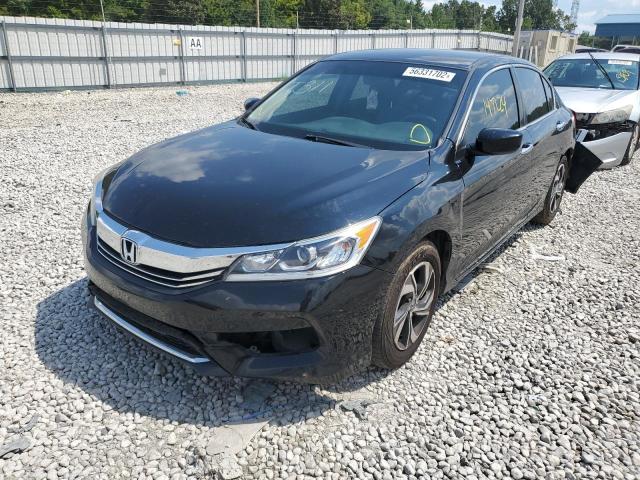 1HGCR2F3XHA197539 - 2017 HONDA ACCORD LX BLACK photo 2