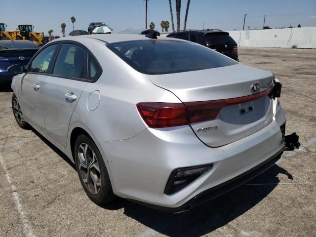 3KPF24AD8KE115940 - 2019 KIA FORTE FE SILVER photo 3