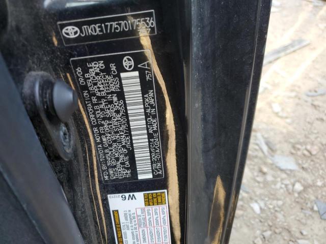 JTKDE177570175536 - 2007 TOYOTA SCION TC შავი ფოტო 10