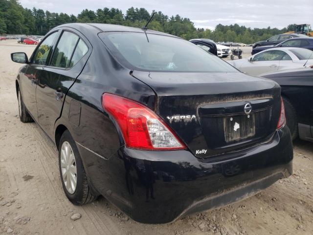 3N1CN7AP7JL816858 - 2018 NISSAN VERSA S BLACK photo 3