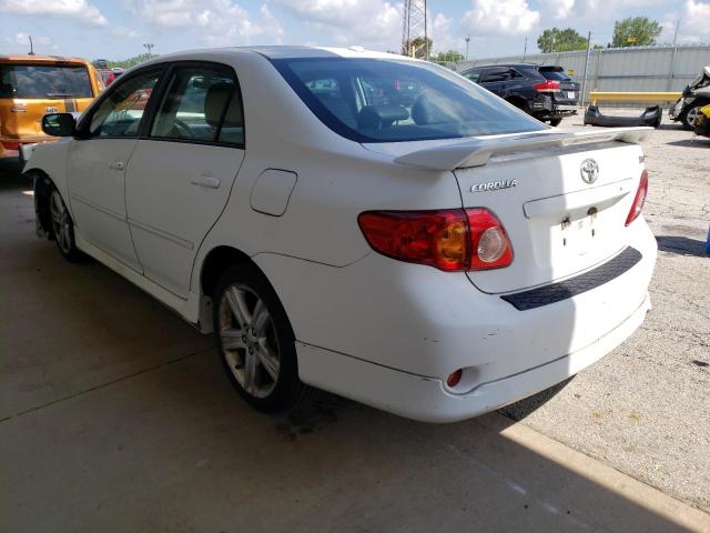 1NXBE40E79Z038419 - 2009 TOYOTA COROLLA XR 白色 照片 3