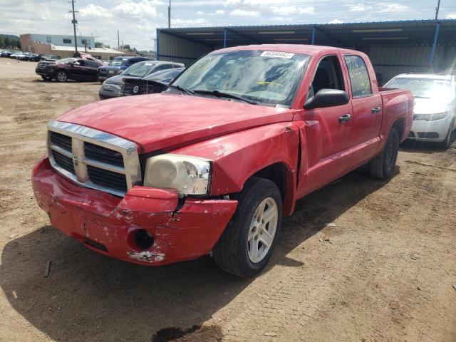 1D7HE48NX6S599200 - 2006 DODGE DAKOTA QUA RED photo 2