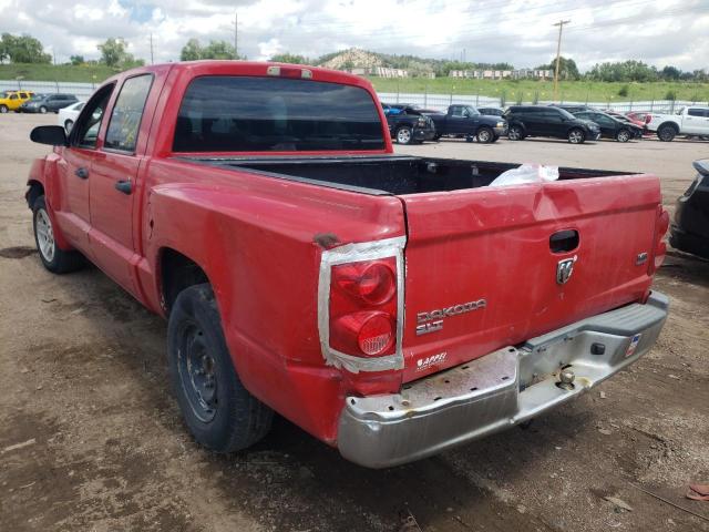 1D7HE48NX6S599200 - 2006 DODGE DAKOTA QUA RED photo 3