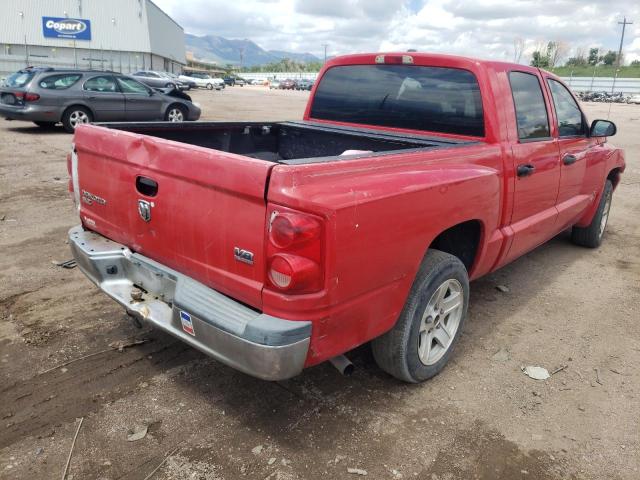 1D7HE48NX6S599200 - 2006 DODGE DAKOTA QUA RED photo 4