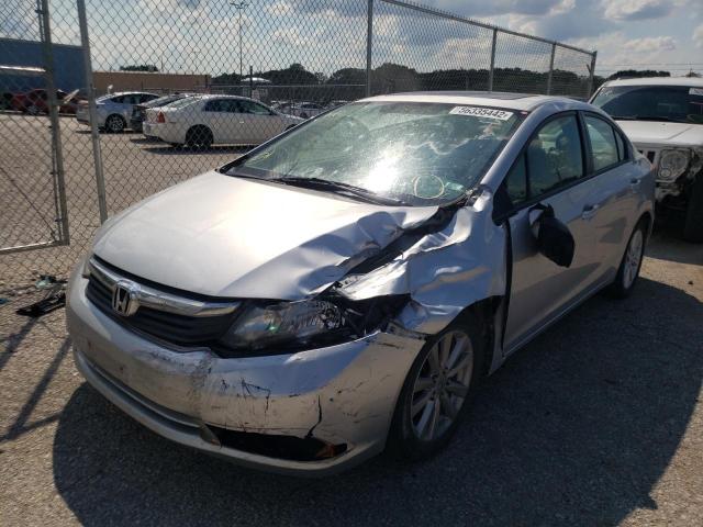 2HGFB2F92CH523477 - 2012 HONDA CIVIC EXL 银色 照片 2