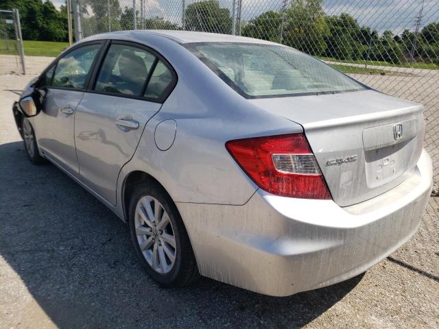 2HGFB2F92CH523477 - 2012 HONDA CIVIC EXL 银色 照片 3