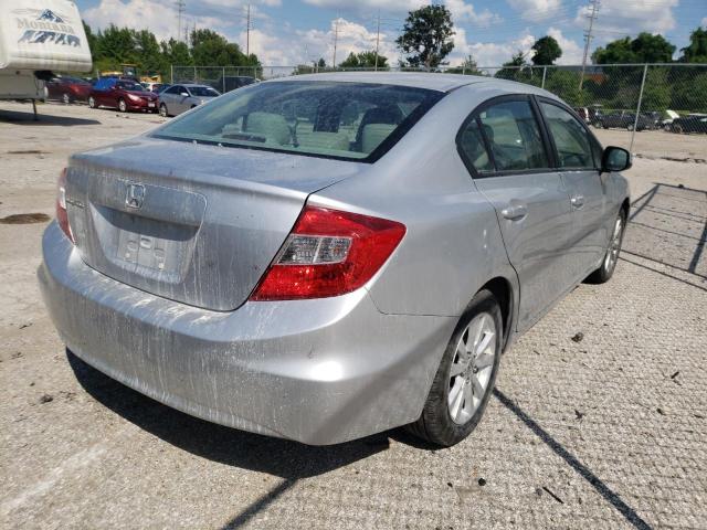 2HGFB2F92CH523477 - 2012 HONDA CIVIC EXL 银色 照片 4