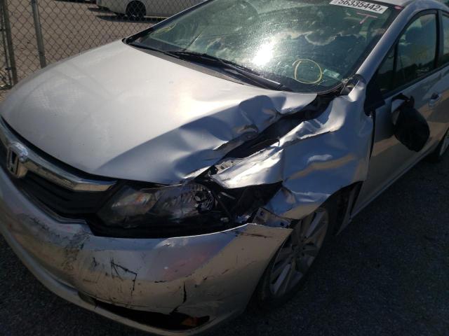 2HGFB2F92CH523477 - 2012 HONDA CIVIC EXL 银色 照片 9