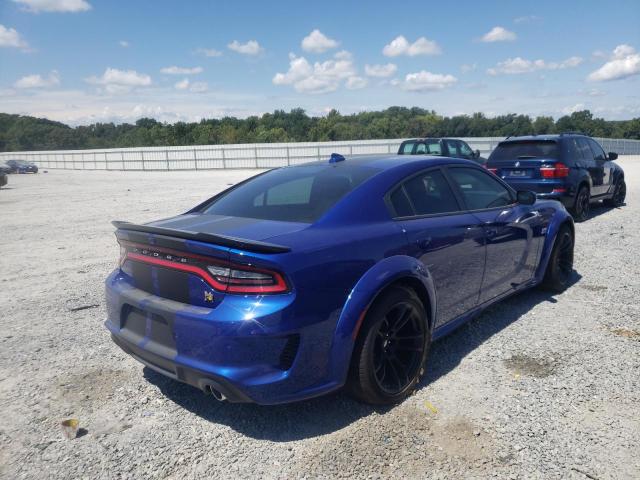 2C3CDXGJ9NH142590 - 2022 DODGE CHARGER SC BLUE photo 4