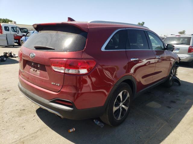 5XYPH4A58HG231114 - 2017 KIA SORENTO EX BURGUNDY photo 4