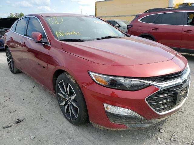 1G1ZG5ST3MF055447 - 2021 CHEVROLET MALIBU RS RED photo 1