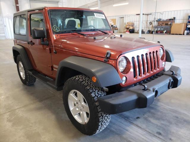 1C4AJWAG2EL188574 - 2014 JEEP WRANGLER S ORANGE photo 1