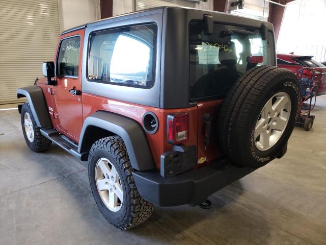 1C4AJWAG2EL188574 - 2014 JEEP WRANGLER S ORANGE photo 3