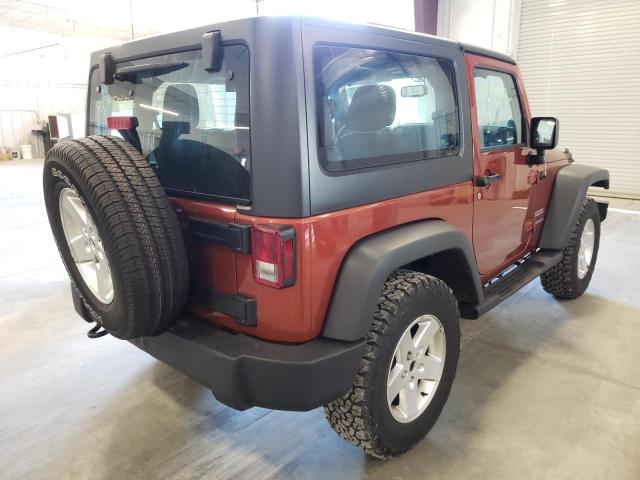 1C4AJWAG2EL188574 - 2014 JEEP WRANGLER S ORANGE photo 4