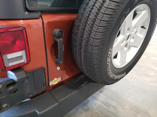 1C4AJWAG2EL188574 - 2014 JEEP WRANGLER S ORANGE photo 9