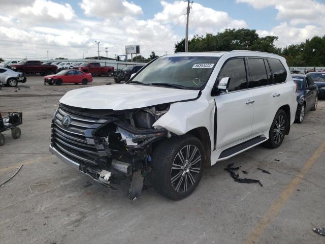 JTJHY7AX4K4286380 - 2019 LEXUS LX 570 WHITE photo 2