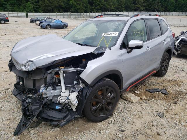 JF2SKAJC6KH505550 - 2019 SUBARU FORESTER S SILVER photo 2