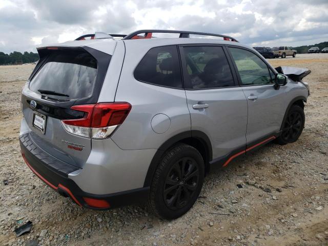 JF2SKAJC6KH505550 - 2019 SUBARU FORESTER S SILVER photo 4