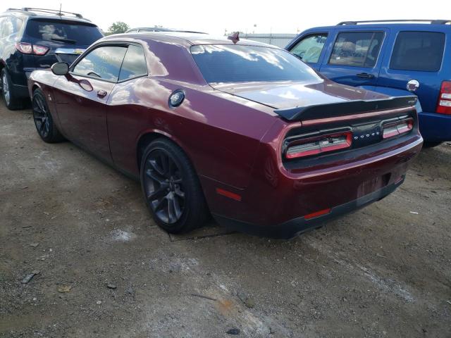 2C3CDZFJ1MH516976 - 2021 DODGE CHALLENGER BURGUNDY photo 3