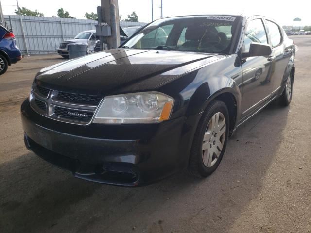 1B3BD4FB0BN545216 - 2011 DODGE AVENGER EX BLACK photo 2