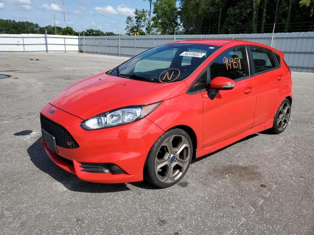 3FADP4GXXFM114137 - 2015 FORD FIESTA ST RED photo 2