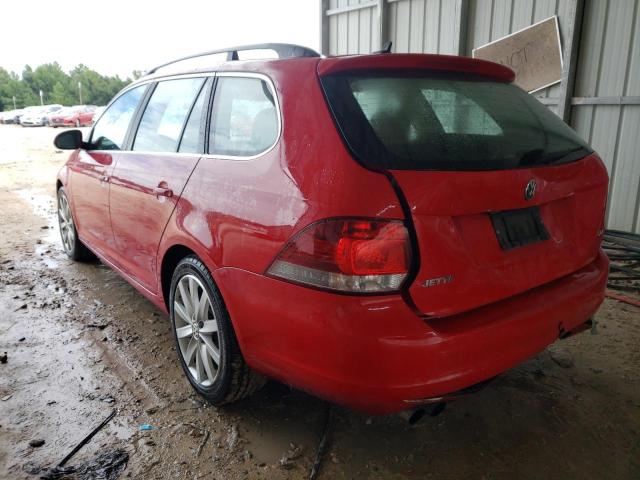 3VWPL7AJ3DM606026 - 2013 VOLKSWAGEN JETTA TDI RED photo 3