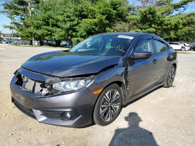 JHMFC1F71JX028943 - 2018 HONDA CIVIC EXL 灰色 照片 2