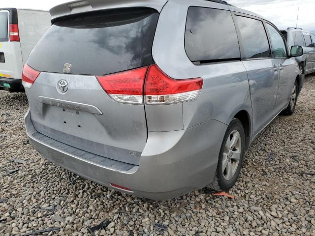 5TDKK3DC5BS090741 - 2011 TOYOTA SIENNA LE SILVER photo 4