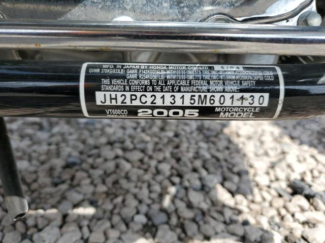 JH2PC21315M601130 - 2005 HONDA VT600 CD BLUE photo 10