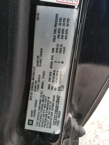 1GCESCD95A8128442 - 2010 CHEVROLET COLORADO L BLACK photo 10