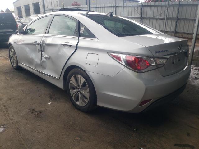 KMHEC4A41FA122757 - 2015 HYUNDAI SONATA HYB SILVER photo 3