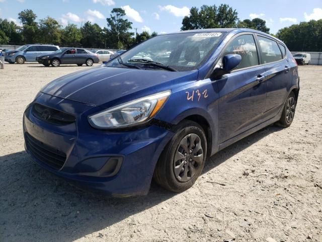 KMHCT5AE2FU204520 - 2015 HYUNDAI ACCENT GS BLUE photo 2