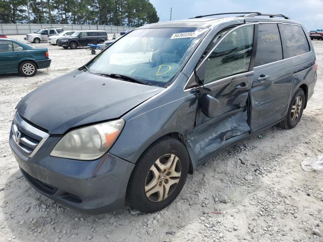 5FNRL38726B430611 - 2006 HONDA ODYSSEY EX GRAY photo 2