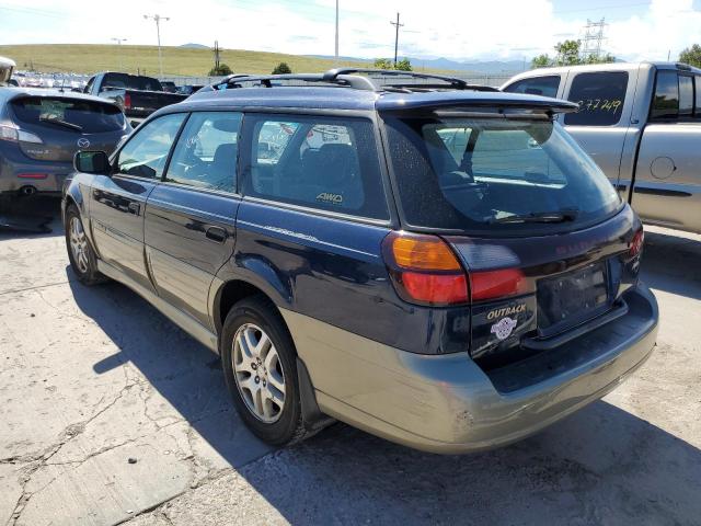 4S3BH675737655208 - 2003 SUBARU LEGACY OUT BLUE photo 3