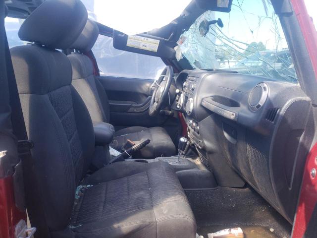 1C4AJWAG8CL282102 - 2012 JEEP WRANGLER S BURGUNDY photo 5