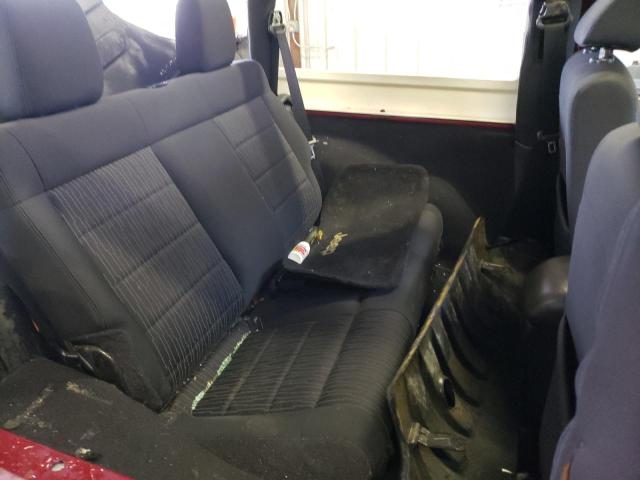 1C4AJWAG8CL282102 - 2012 JEEP WRANGLER S BURGUNDY photo 6