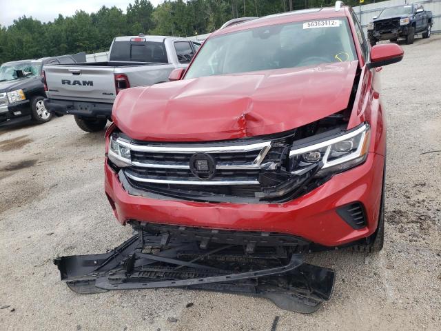 1V2BR2CAXMC517551 - 2021 VOLKSWAGEN ATLAS SEL RED photo 9