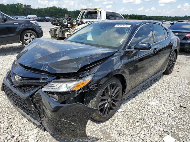 4T1B61HK7JU076212 - 2018 TOYOTA CAMRY XSE BLACK photo 2