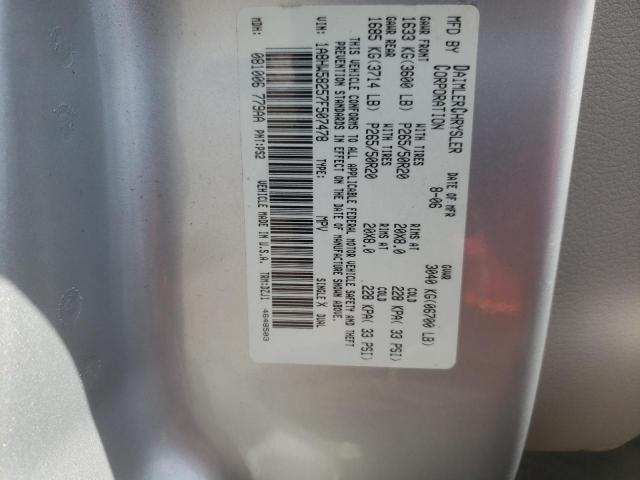 1A8HW58257F507478 - 2007 CHRYSLER ASPEN LIMITED  photo 10