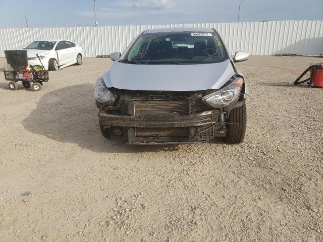 KMHD35LH4HU383738 - 2017 HYUNDAI ELANTRA GT SILVER photo 9