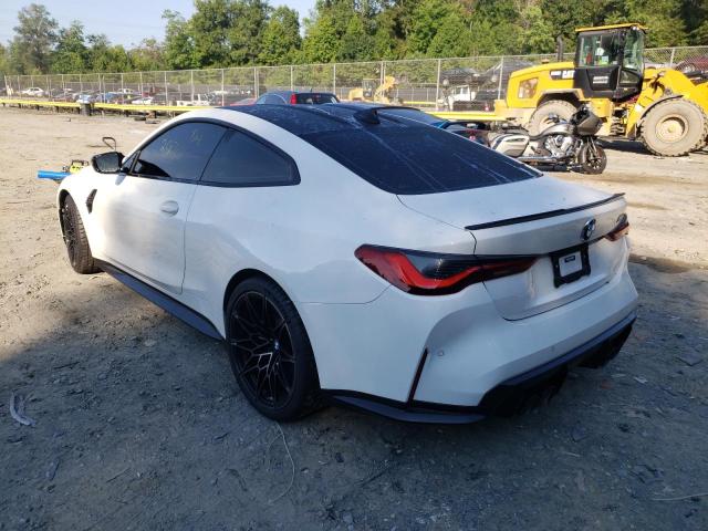WBS43AZ08NCJ90677 - 2022 BMW M4 COMPETI WHITE photo 3
