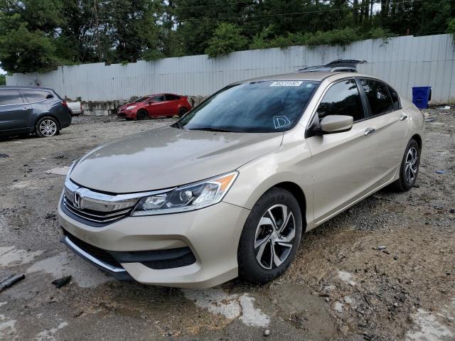 1HGCR2F32HA262707 - 2017 HONDA ACCORD LX GOLD photo 2