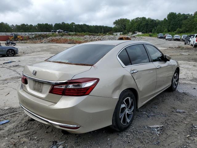 1HGCR2F32HA262707 - 2017 HONDA ACCORD LX GOLD photo 4