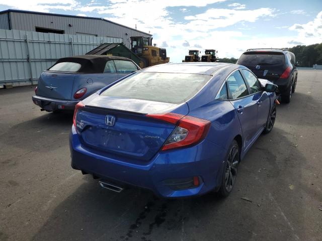 2HGFC2F81LH593427 - 2020 HONDA CIVIC SPOR BLUE photo 4