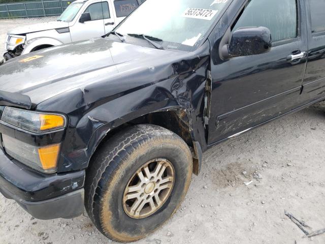 1GCHTCFE3C8114434 - 2012 CHEVROLET COLORADO L BLACK photo 9