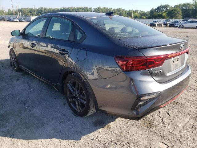 3KPF34AD9ME299513 - 2021 KIA FORTE GT L BLACK photo 3