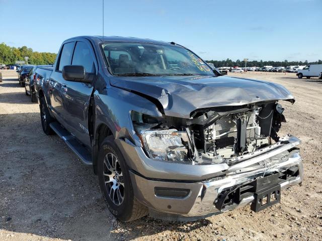 1N6AA1EF4MN533723 - 2021 NISSAN TITAN SV GRAY photo 1