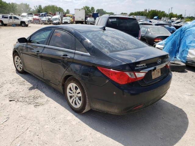 5NPEB4AC4BH248340 - 2011 HYUNDAI SONATA GLS BLACK photo 3