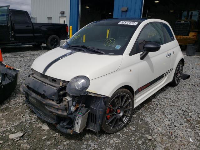 3C3CFFFH5CT342700 - 2012 FIAT 500 ABARTH WHITE photo 2