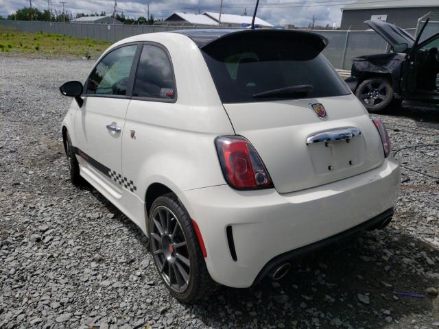 3C3CFFFH5CT342700 - 2012 FIAT 500 ABARTH WHITE photo 3